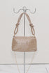 Silver Rhinestone Evening Top Handle Bag